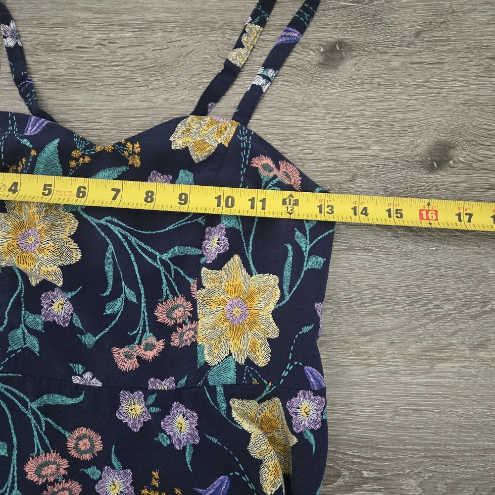 Blue Floral Dress Size Small - Picture 12 of 13